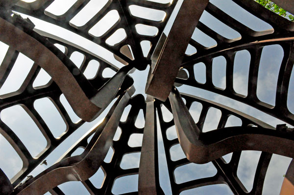 canopy and wind chimes